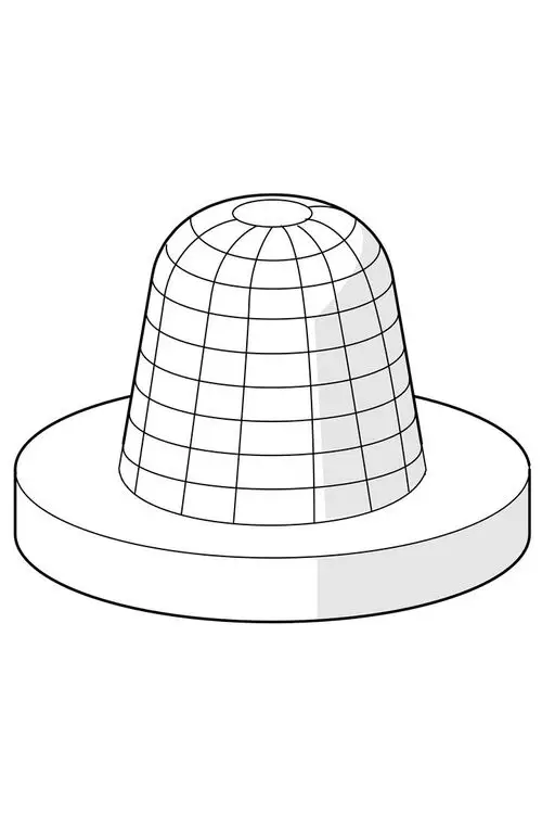 Schmutzfilter von HANSA in Kegelform mit rundem Sockel, in einem einfachen, gitterartigen Design gezeigt.